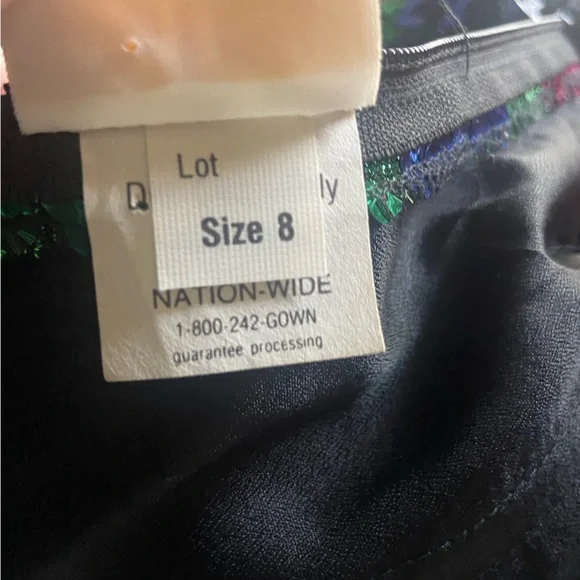 ⚜️ Mardi Gras Vintage 80s Sequined Dress - Picture 4 of 11